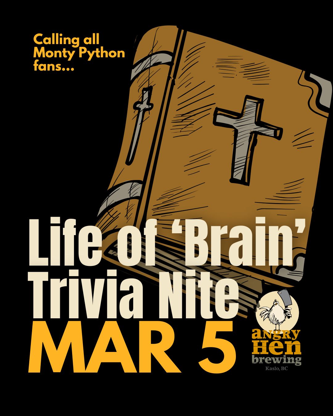 TRIVIA NIGHT @ THE HEN: Life of 'Brain' - A Tribute to Monty Python